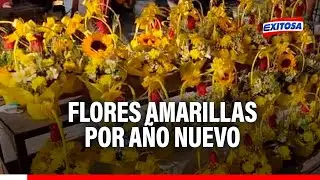 🔴🔵Flores amarillas por Año Nuevo: Mercado Santa Rosa ofrece la tendencia para recibir el 2025