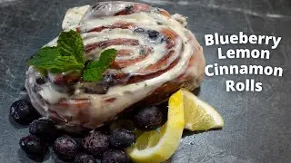Blueberry Lemon Cinnamon Rolls - So Fluffy & Melt in Your Mouth