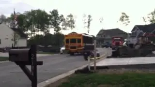 First student bus doing routes