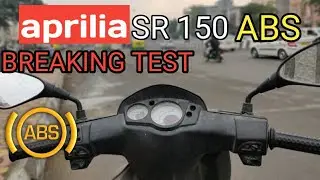 New Aprilia Sr 150 ABS 2019||INDIA First Scooter with ABS Scooter || Breaking Test