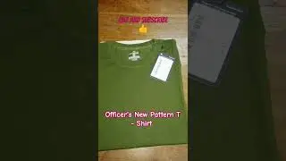 Indian Army Officer's New Pattern OG H/S T - Shirt # Short #Trending #Local Store Vlog