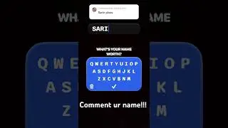 Sarin name worth.     Comment ur name!!!