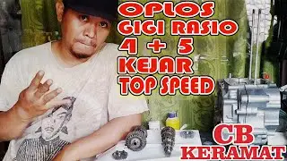 Modif Transmisi CB Keramat Oplos Gigi Rasio Megapro 4 + 5 untuk Tambah Top Speed