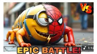 NEW STYLE ⚡EPIC BATTLE!#FunnyVs #SpiderMonster #CrazyCats #BabyVsMinions #TrendingShorts