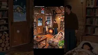 Unwrap 10 seconds of pure calm.🎁 #relaxation #cozycabin