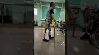 Walking on Crutches with Prosthesis (Above Knee Amputation)