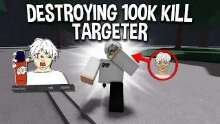 DESTROYING 100K KILL TOXIC TARGETER in The Strongest Battlegrounds 😂