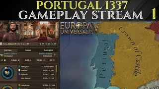 Ironman Portugal 1337 Start - Europa Universalis Gameplay Stream 01