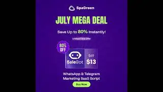 Launch Your WhatsApp & Telegram SaaS Platform &ndash; Get SaleBot at 80% OFF! || SpaGreen Creative