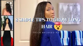 HOW TO GROW LONG HAIR FAST | TIPS TO GROW LONG HEALTHY RELAXED HAIR | RELAXED HAIR