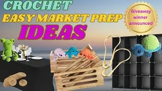 Crochet Market Prep Display Finds!  Booth setup, purchases and Giveaway winner announced! #crochet