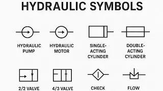 Hydraulic Basic  Symbols | Important Symbols | Must Know
