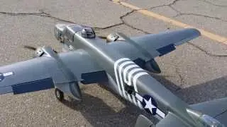 Top Flights B-25 RC Scale aircraft with twin OS 70s 4strokes motors.