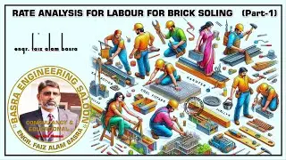 Rate Analysis For Labour For Brick Soling (Part-1) || Engr.  F A Basra