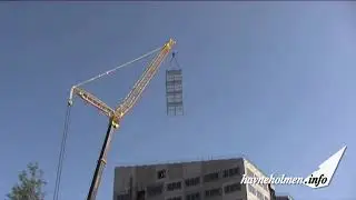 Havneholmen Tower | Montering af elevatorskakt