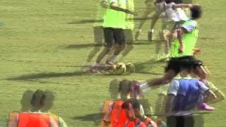 Abeledo vuelve a entrenarse con el primer equipo del Betis.
