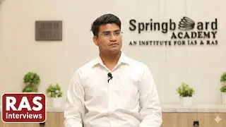 RAS 2023 Shivraj Kumawat (Rank 92) Exclusive Interview(spring ard academy)AN INSTITUTE FOR IAS A RAS