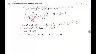 🔴RFO 9-cu sinif/ 18.01.2026 /Riyaziyyat