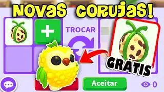 Trocando e usando Bola de Sementes Dourada! Novas Corujas Fruta! Nova Atualiza&ccedil;&atilde;o Adopt Me! 🌱