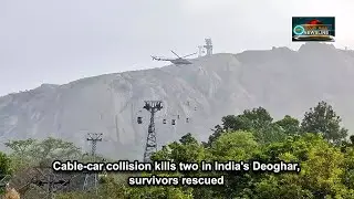 Cable-car collision kills two in India's Deoghar, survivors rescued