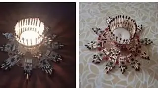Matchstick showpiece/How to make showpiece with matchstick/matchstick art and craft ideas.