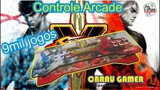 #CBrauGamer - Controle Arcade Ryu vs Ken
