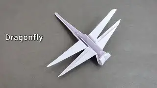 How to make a paper dragonfly | Simple and Easy Make Paper Dragonfly | Origami Dragonfly | 