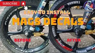 MURANG MAGS DECALS | STICKER | INSTALLATION TUTORIAL  | MIO i 125 M3 | MRDOCZ