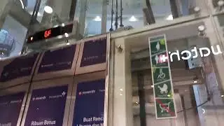 Very Busy Sigma Traction Glass Elevator/ Lift at Central Park Mall, Jakarta