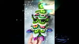 not only African flower crochet Xmas tree gnome doll Elf 🎄 гном Ёлыч Африканские и не только мотивы