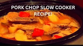 Slow Cooker Pork Chops|Delicious Recipe!