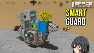 This Smart Guard Drone Turns Back if Target Complies, Space Engineers