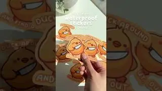 How I make waterproof stickers at home ✨ #shorts #stickers #stickershop #silhouette