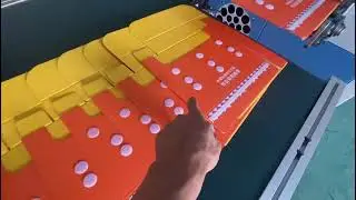 Automatic double-side adhesive tape pasting machine for touch fastener、hook and loop fastener Velcro