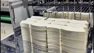 Large Roll Processing Breakthrough! Flatbed Auto Die-Cutting Edge Tool#shorts #boxmakingmachine