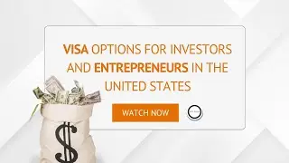 Visa Options for Investors and Entrepreneurs in the United States