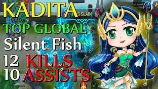 Meta Mage KADITA Perfect Gameplay|12 KILLS ft Silent Fish|Crazy DAMAGE-Mobile leegends