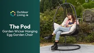 The Pod Garden Wicker Hanging Egg Garden Chair
