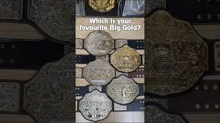 What's the Best Big Gold Belt?! #shorts #wwe #collection HazardF5 WWE replica belt review