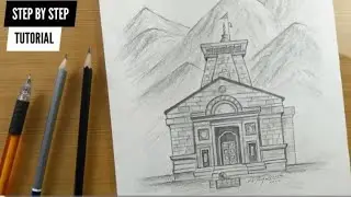 How To Draw Kedarnath Temple Step By Step Drawing Tutorial ✍️