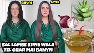 Magical Aloevera & onion homemade hair oil for faster hair growth -  stop hair fall 💯 Silky Hair