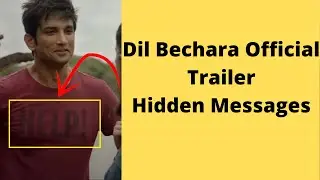 Dil Bachara Official Trailer Hidden Messages | Infopedia |