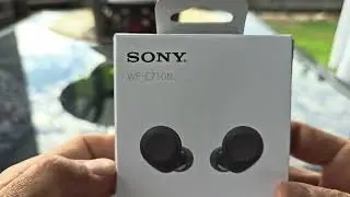 Распаковка наушников Sony WF-C710N среднего ценового сегмента с активным шумоподавлением. Полнофу...