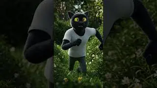 Little One Ventures Out... Then PANICS! (Dad Cat to the Rescue!)