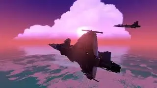 Attempting to formation fly with my friend