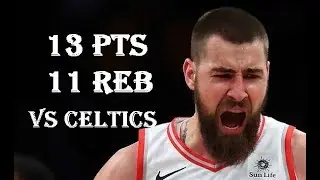 Jonas Valanciunas 13 pts 11 reb vs Boston Celtics March 31, 2018