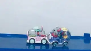 Blue vs Pink car. They dinghy and then love watch other. #shortsvideo #reels  #cars #racing