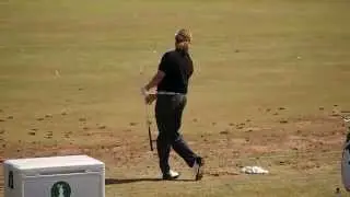 Miguel Angel Jimenez Practicing