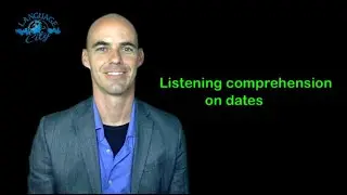 French listening comprehension exercise on dates