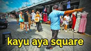 Begini Pasar Loaknya Seminyak | Jelajah Kayu Aya Square Bali di Siang Hari